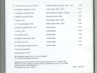 CD Het Nederlands Kod&aacute;ly Koor olv Dick Hollander cd 1997 ZGAN