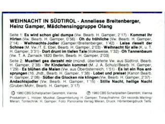 Kerst Anneliese Breitenberger Heinz Gamper - Weihnacht in S&uuml;dtirol