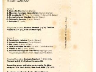 Cassettebandjes Camilo Sesto 4 verschillende cassettes &euro;2,50 p/s 4 voor &euro;8