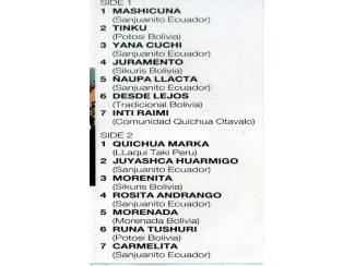 Cassettebandjes Inca Marka Songs of Equador 14 nrs cassette 1991 als NIEUW