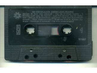 Cassettebandjes 20 Gezellige Zeemansliedjes cassette ZGAN