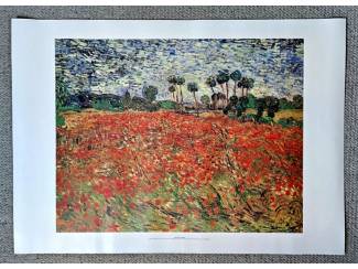 Reproductie Veld met Papavers van Vincent van Gogh NIEUWSTAAT