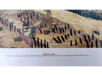 Posters Reproductie Boomgaard omringd door Cypressen van Vincent van Gogh