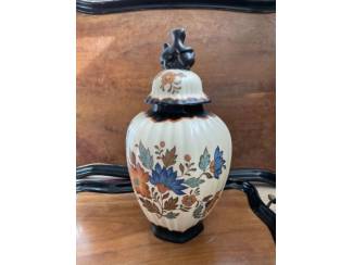 Keramiek en Aardewerk Vintage keramieken dekselpot van Flora Gouda Holland