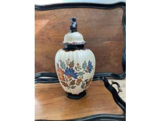 Keramiek en Aardewerk Vintage keramieken dekselpot van Flora Gouda Holland