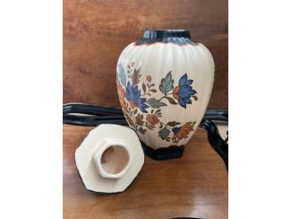 Keramiek en Aardewerk Vintage keramieken dekselpot van Flora Gouda Holland