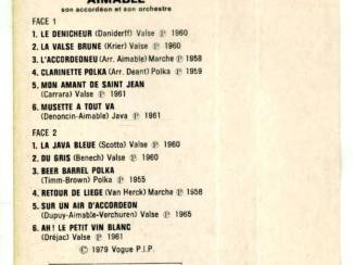 Cassettebandjes Aimable Son &ndash; Les Grands Classiques Du Musette 12 nrs ZGAN