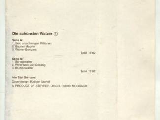 Cassettebandjes Die Sch&ouml;nsten Walzer Folge 1 & 2 11 nrs 2 cassettes ZGAN