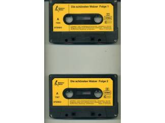 Cassettebandjes Die Sch&ouml;nsten Walzer Folge 1 & 2 11 nrs 2 cassettes ZGAN