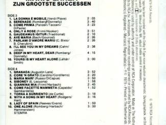 Cassettebandjes Mario Lanza zijn grootste successen 40 nrs 2 cassettes ZGAN