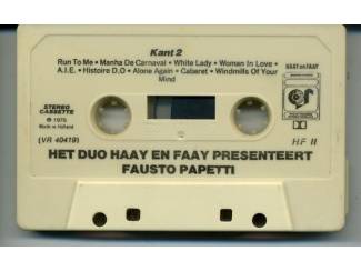 Cassettebandjes Het Duo Haay en Faay Presenteert Fausto Papetti 18 nrs ZGAN