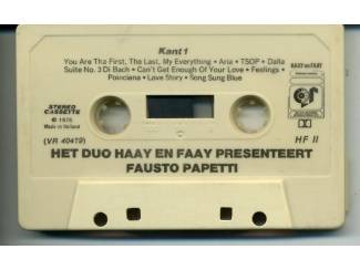 Cassettebandjes Het Duo Haay en Faay Presenteert Fausto Papetti 18 nrs ZGAN