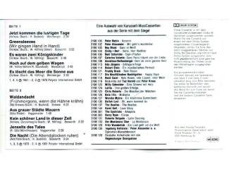 Cassettebandjes Montanara Chor &ndash; Jenseits Des Tales 10 nrs cassette ZGAN