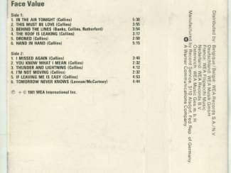 Cassettebandjes Phil Collins &ndash; Face Value 12 nrs cassette 1981 ZGAN
