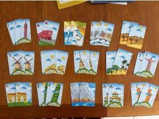 Gezelschapsspellen KLM memory game geheugenspel doosje geopend kaarten Nieuwstaat