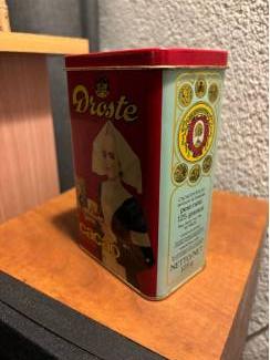 Blikken Droste cacao blik 125 gr , afm. 8,5 x 13,5 x 5,5 cm