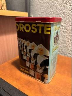 Blikken Droste cacao blik 125 gr , afm. 8,5 x 13,5 x 5,5 cm
