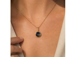 Kettinghangers Vergulde hanger met lapis lazuli