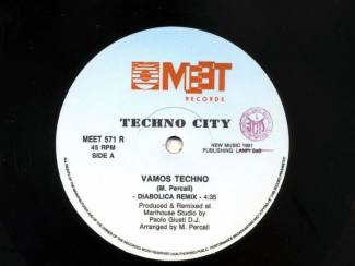 Grammofoon / Vinyl Techno City Vamos Techno (Remix) 12" Maxi Vinyl Single 1991