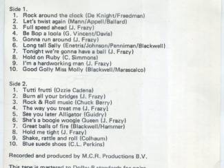 Cassettebandjes 20 Rock & Roll Favourites 20 nrs cassette ZGAN