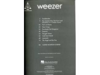 Bladmuziek Weezer The Red Album Guitar Recorded Versions bladmuziek NW