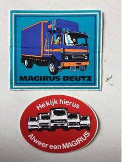 2 stickers Magirus Deutz