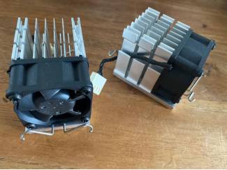 2x Retro CPU koeler met ventilator &ndash; Socket 370 / Socket A