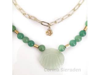 Kettingen Ketting van natuursteen en messing