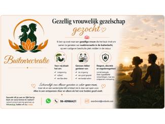 Contacten Gezellig vrouwelijk gezelschap gezocht voor buitenrecreatie
