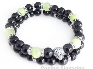 Armbanden Heren armbandenset van natuursteen