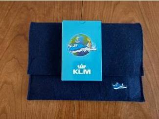KLM memory game geheugenspel geopend memo etui