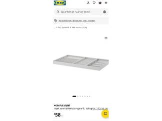 2 x 3 Ikea Komplement sieradeninzetten