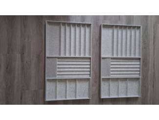 Kasten 2 x 3 Ikea Komplement sieradeninzetten