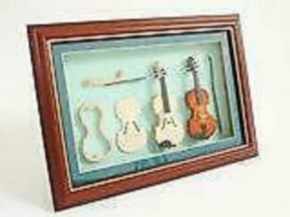 Instrumenten | Toebehoren Miniatuur instrumenten in lijst vanaf € 12,00