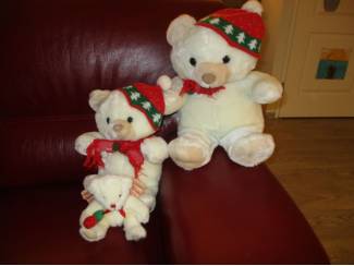 Knuffel Beren Vader Moeder en Kind.
