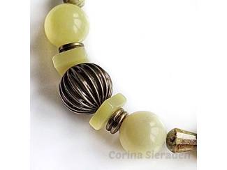 Armbanden Armband van jade en brons