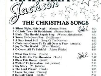 Kerst Mahalia Jackson &lrm;The Christmas Songs 15 nrs cassette 1990 ZGAN
