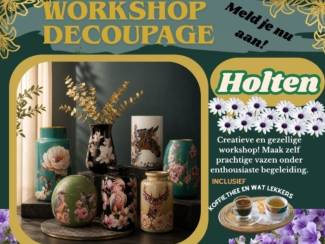 Workshop decoupage vaas
