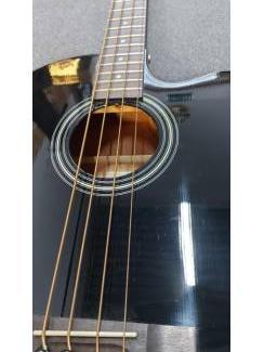 Snaarinstrumenten | Gitaren | Bas Cort SJB5F BK electro akoestische basgitaar zwart