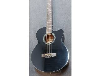 Snaarinstrumenten | Gitaren | Bas Cort SJB5F BK electro akoestische basgitaar zwart