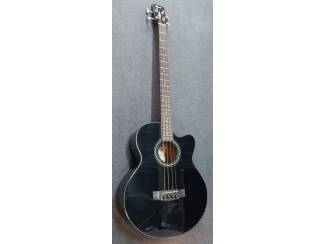 Snaarinstrumenten | Gitaren | Bas Cort SJB5F BK electro akoestische basgitaar zwart