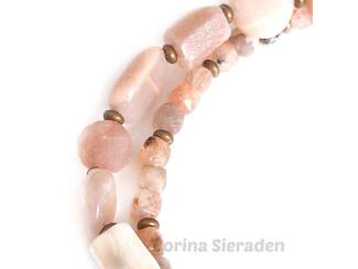 Armbanden Armband van zonnesteen en brons