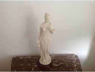 Curiosa mooi gaaf cleoprata beeld op houten voet