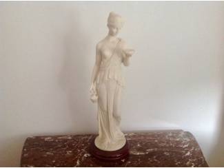 Curiosa mooi gaaf cleoprata beeld op houten voet