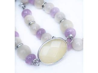 Armbanden Armbandenset van jade en morganiet AANBIEDING