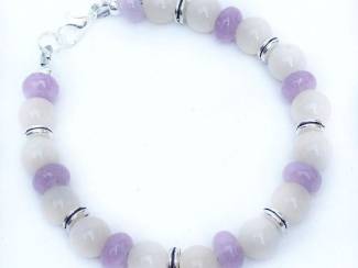 Armbanden Armbandenset van jade en morganiet AANBIEDING