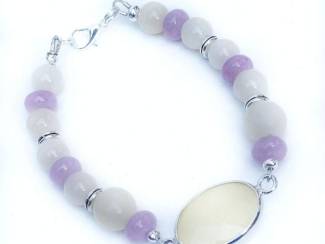 Armbanden Armbandenset van jade en morganiet AANBIEDING