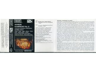Cassettebandjes Mahler - Symphony No. 8 3 nrs cassette 1972 Series: 2LP ZGAN