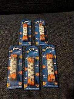 Croky oranje sportveters 120cm nieuw veters