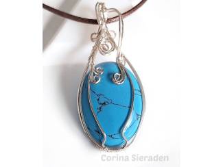 Wire wrapped hanger met howliet AANBIEDING